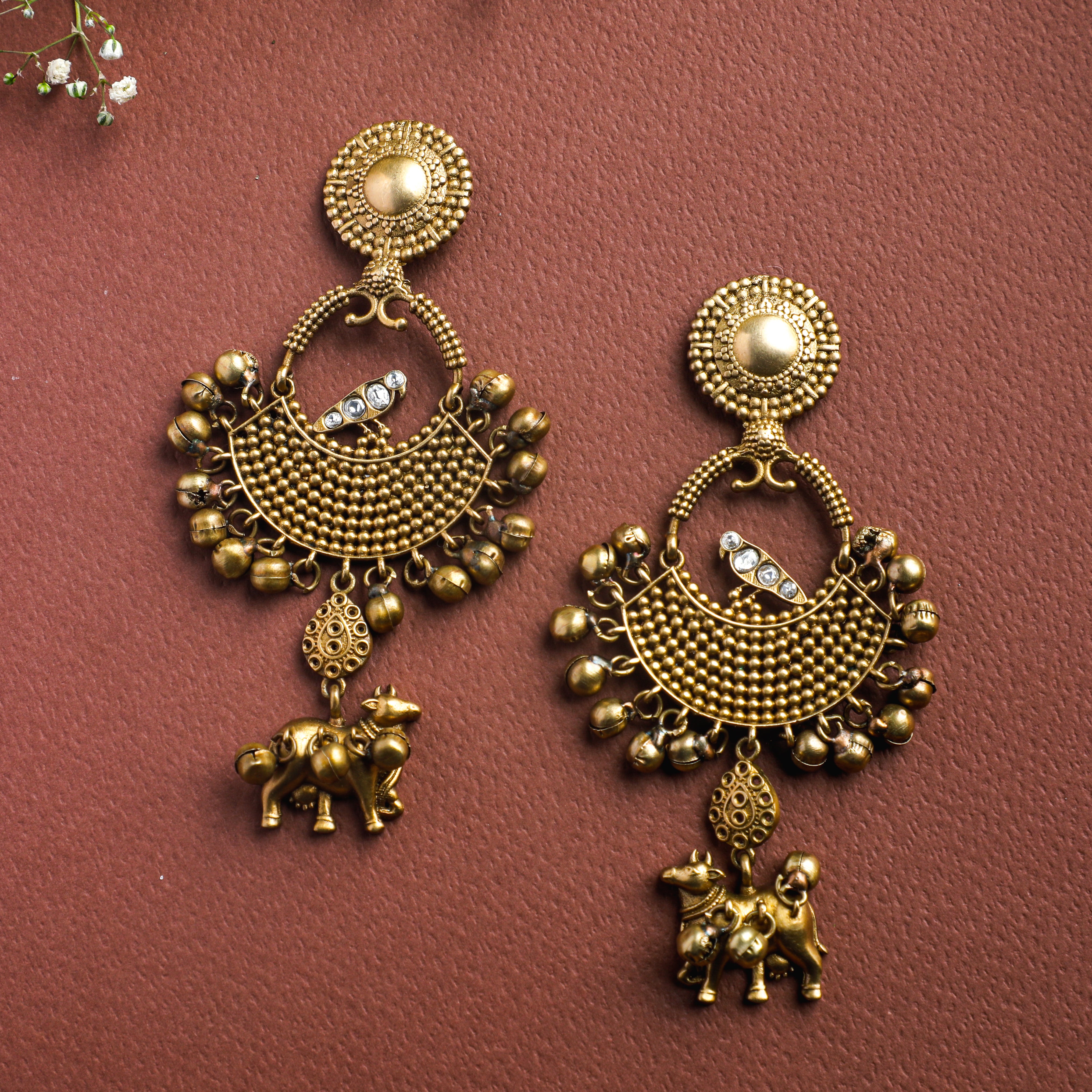 Ghungroo Nandi Earrings